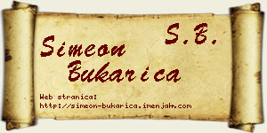 Simeon Bukarica vizit kartica